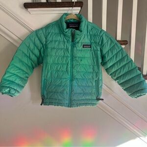 Patagonia Kids Down Sweater Puffer Jacket Green 4T